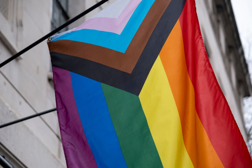 Pride Progress Flag In London