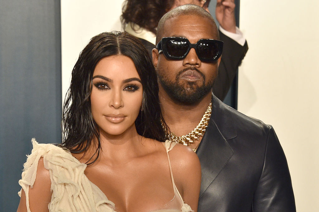 Kim Kardashian and Kanye West attend 2020 Vanity Fair Oscar After Party