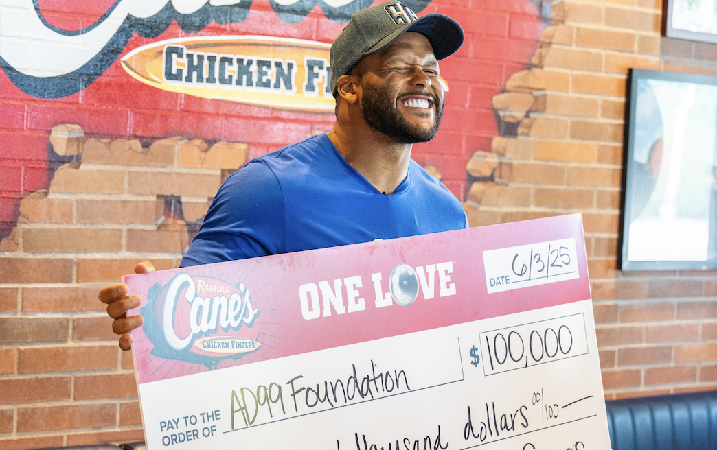 Raising Cane’s Makes 0K Donation to Aaron Donald Foundation Raising Cane’s Makes 0K Donation to Aaron Donald Foundation