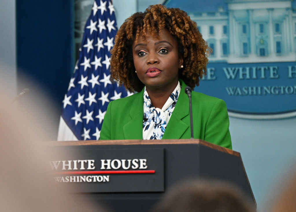 WASHINGTON, DC - February 23: White House Press Secretary Karin