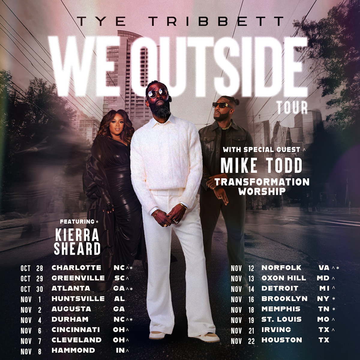 Tye Tribbett Tour Flyer