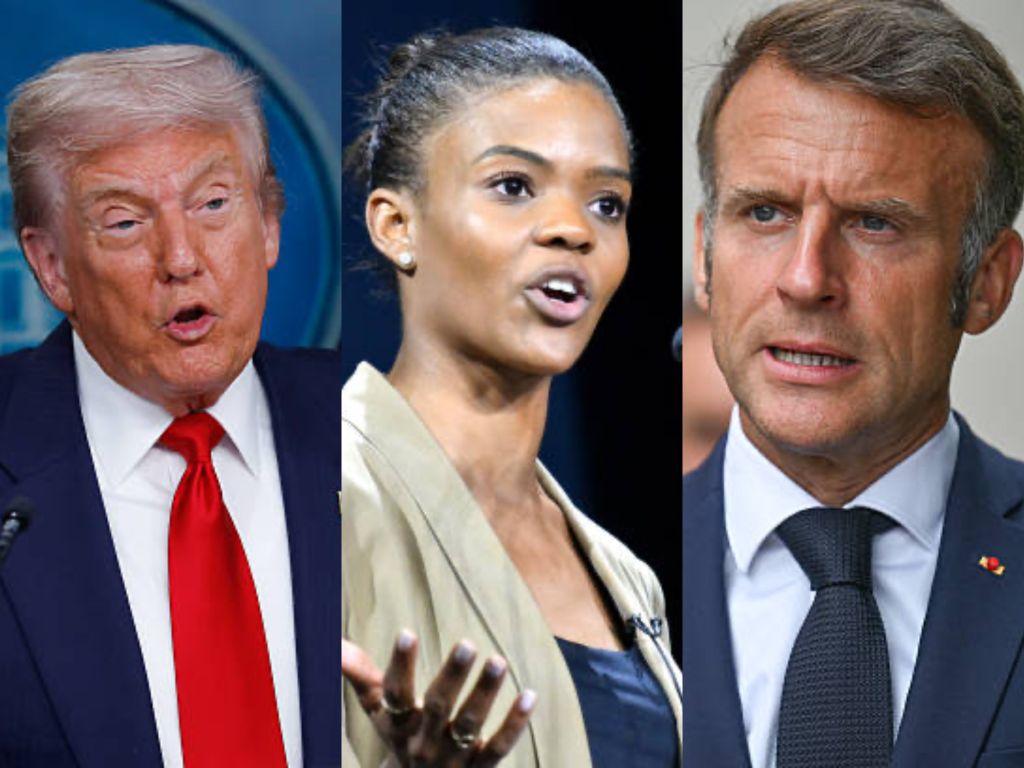 Donald Trump Candace Owens Emmanuel Macron