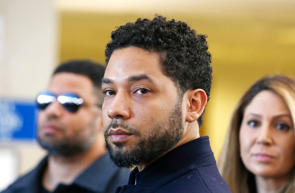 Actor Jussie Smollett Appears Outside Of Court After It Was Announced That All Charges Have Been Dropped Against Him