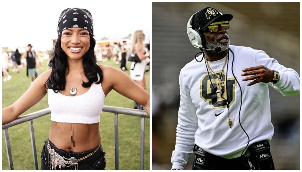 Karrueche Tran and Deion Sanders