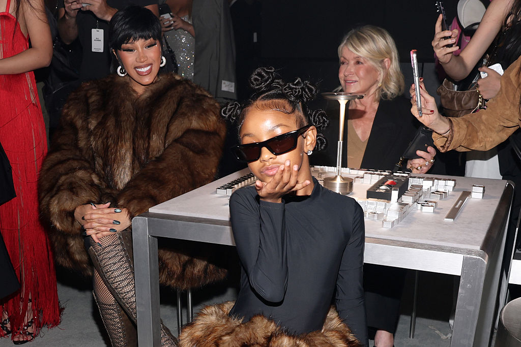 Cardi B & Kulture attend Alexander Wang - Arrivals - September 2025 New York Fashion Week