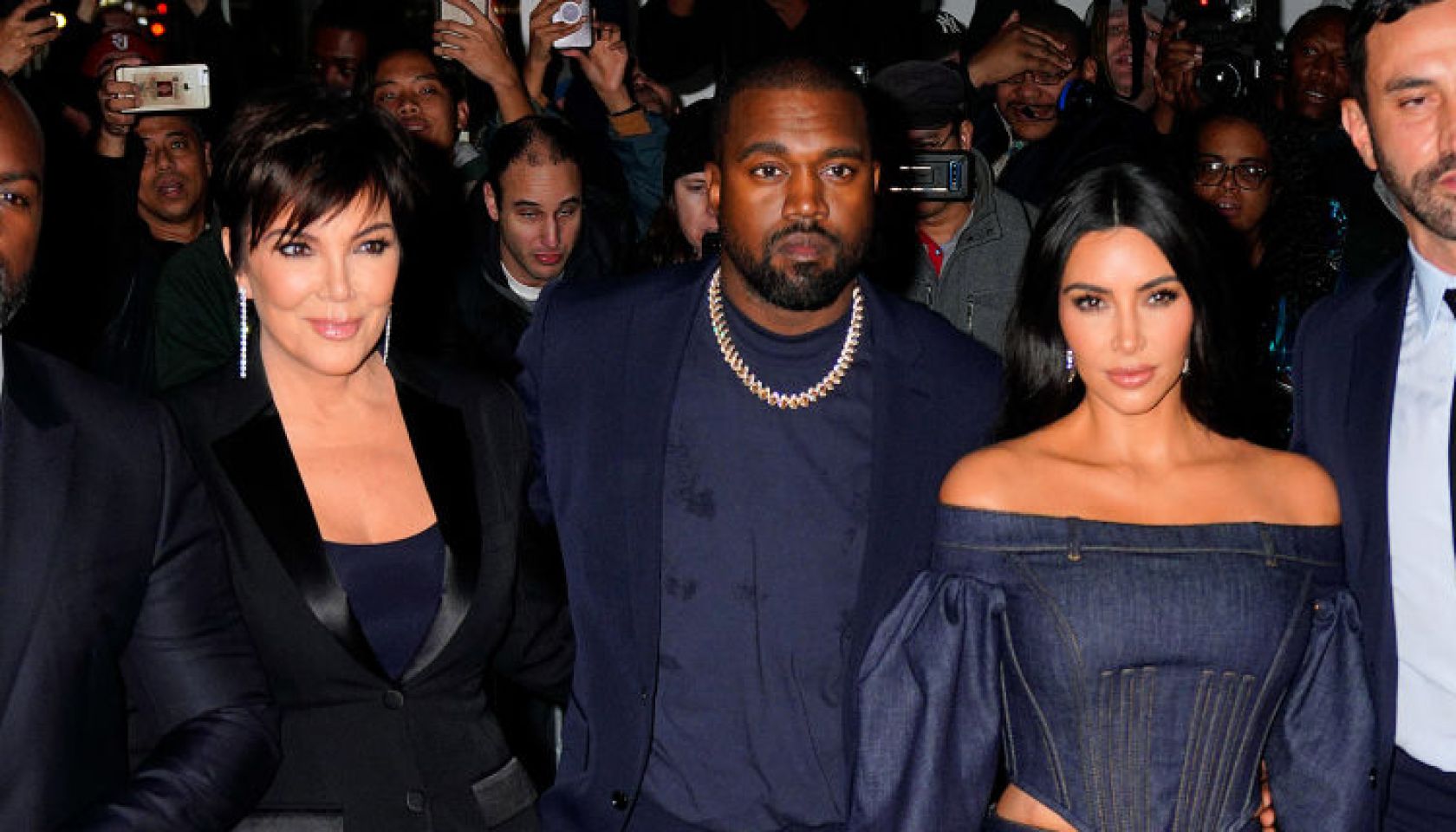 Celebrity Sightings of Kris Jenner, Kanye West, and Kim Kardashian In New York City - November 06, 2019