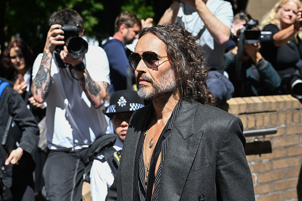 Russel Brand appears at court in London on rape and assault charges