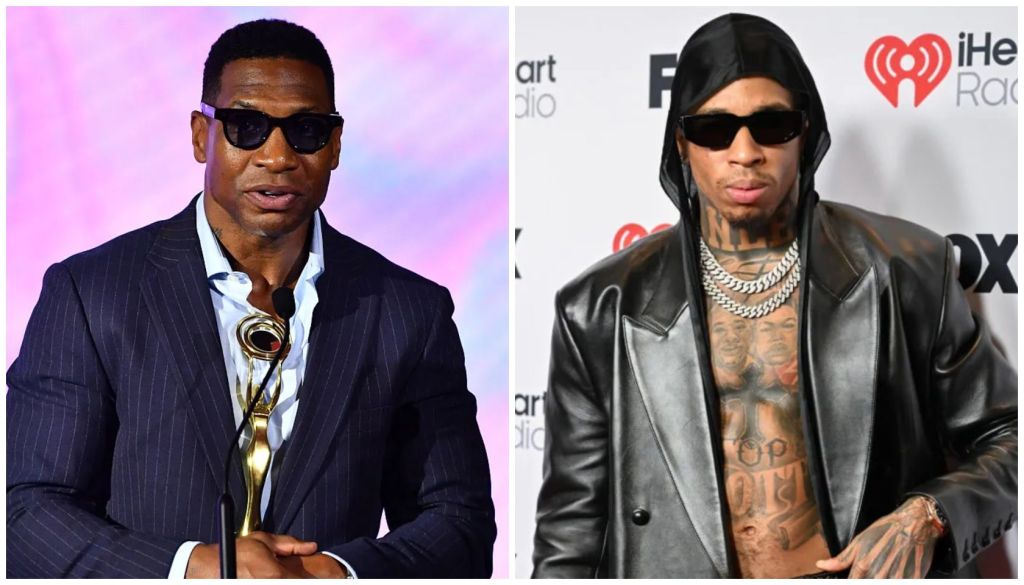 Jonathan Majors and NLE Choppa