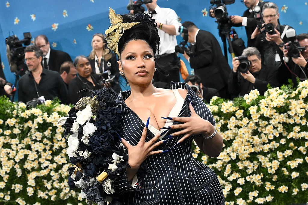 Nicki Minaj attends The 2025 Met Gala Celebrating "Superfine: Tailoring Black Style"