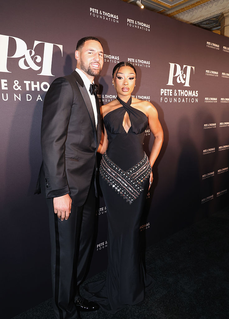  Klay Thompson and Megan Thee Stallion attend Megan Thee Stallion's Pete & Thomas Foundation Gala