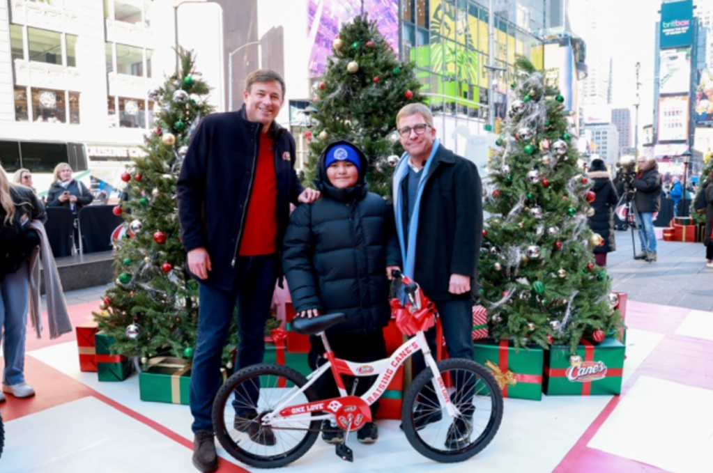 A Lil’ Positivity: Raising Cane’s Rolls Out Holiday Joy By Gifting 500 Brand-New Bikes To The Boys & Girls Club of Harlem