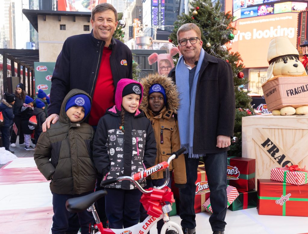 A Lil’ Positivity: Raising Cane’s Rolls Out Holiday Joy By Gifting 500 Brand-New Bikes To The Boys & Girls Club of Harlem