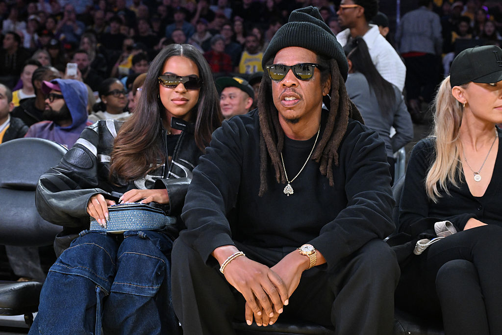 Celebrities At The Los Angeles Lakers Game