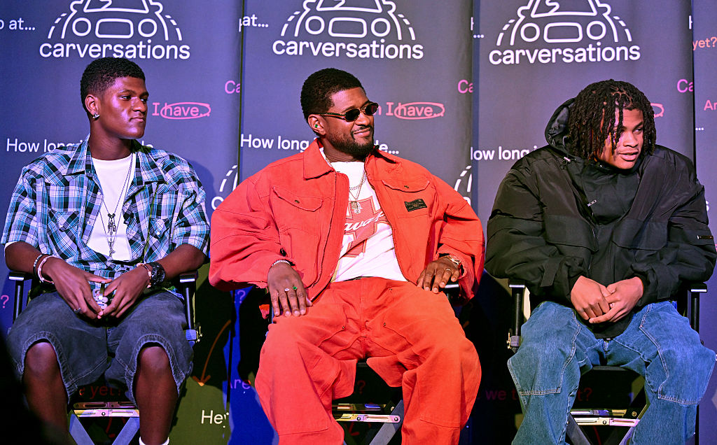 Usher & His Sons Kick Off Instagram’s Carversations Series Usher & His Sons Kick Off Instagram’s Carversations Series