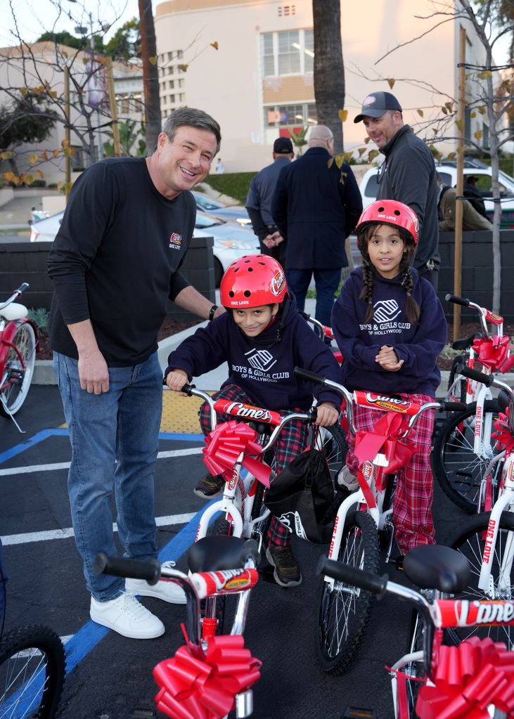 Raising Cane's Bike Donation in Hollywood