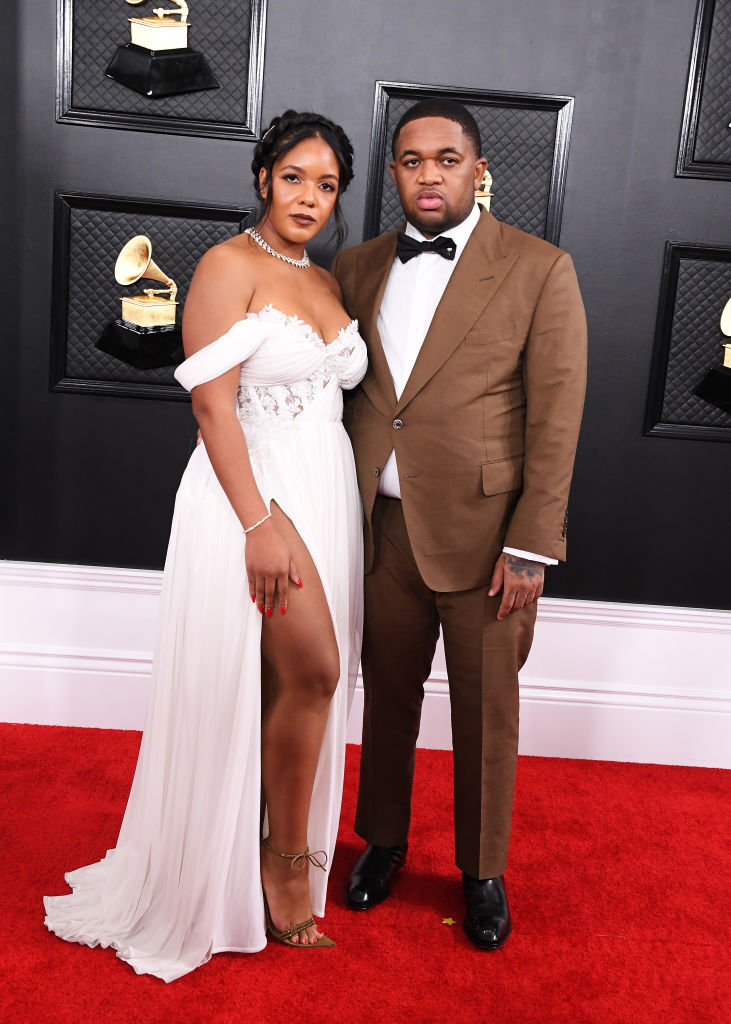 Chanel Thierry and DJ Mustard attend 62nd Annual GRAMMY Awards - Arrivals