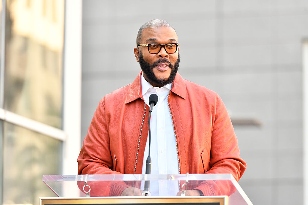 Tyler Perry speaks at Sherri Shepherd's Hollywood Walk Of Fame Ceremony