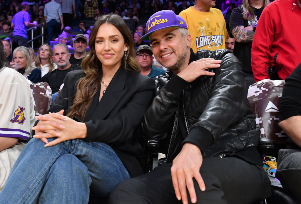 Celebrities At The Los Angeles Lakers Game