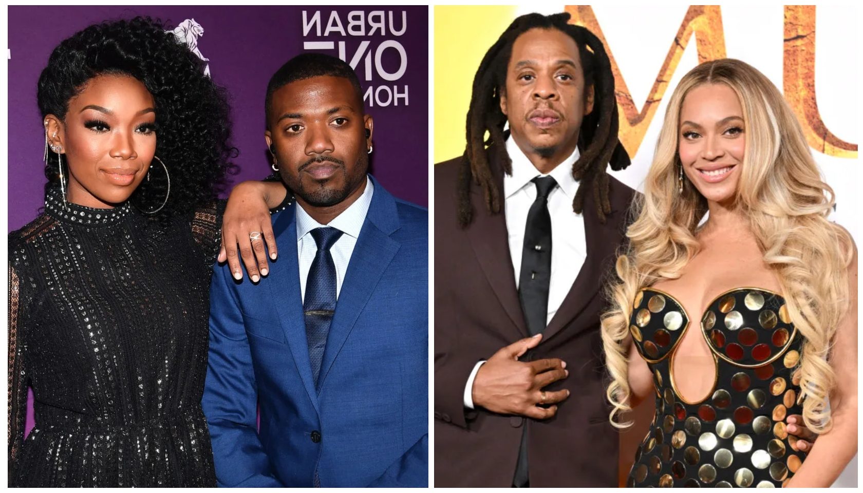 Ray J and Brandy at 2018 Urban One Honors | Jay Z and Beyonce at Mufasa Premiere