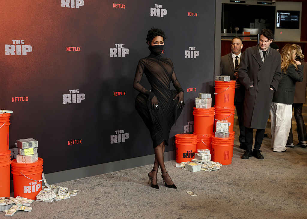 Teyana Taylor Sizzles & Slays ‘The Rip’ Red Carpet In Mysteriously Masked Look, Talks Beyoncé’s Serial Support Over The Years
