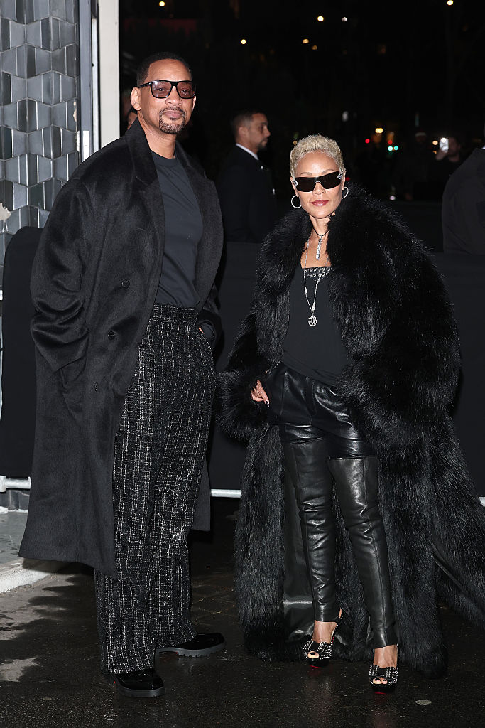 Will And Jada Smith at Louboutin Capsule Collection By Jaden Smith Launch : Outside Arrivals - Paris Fashion Week