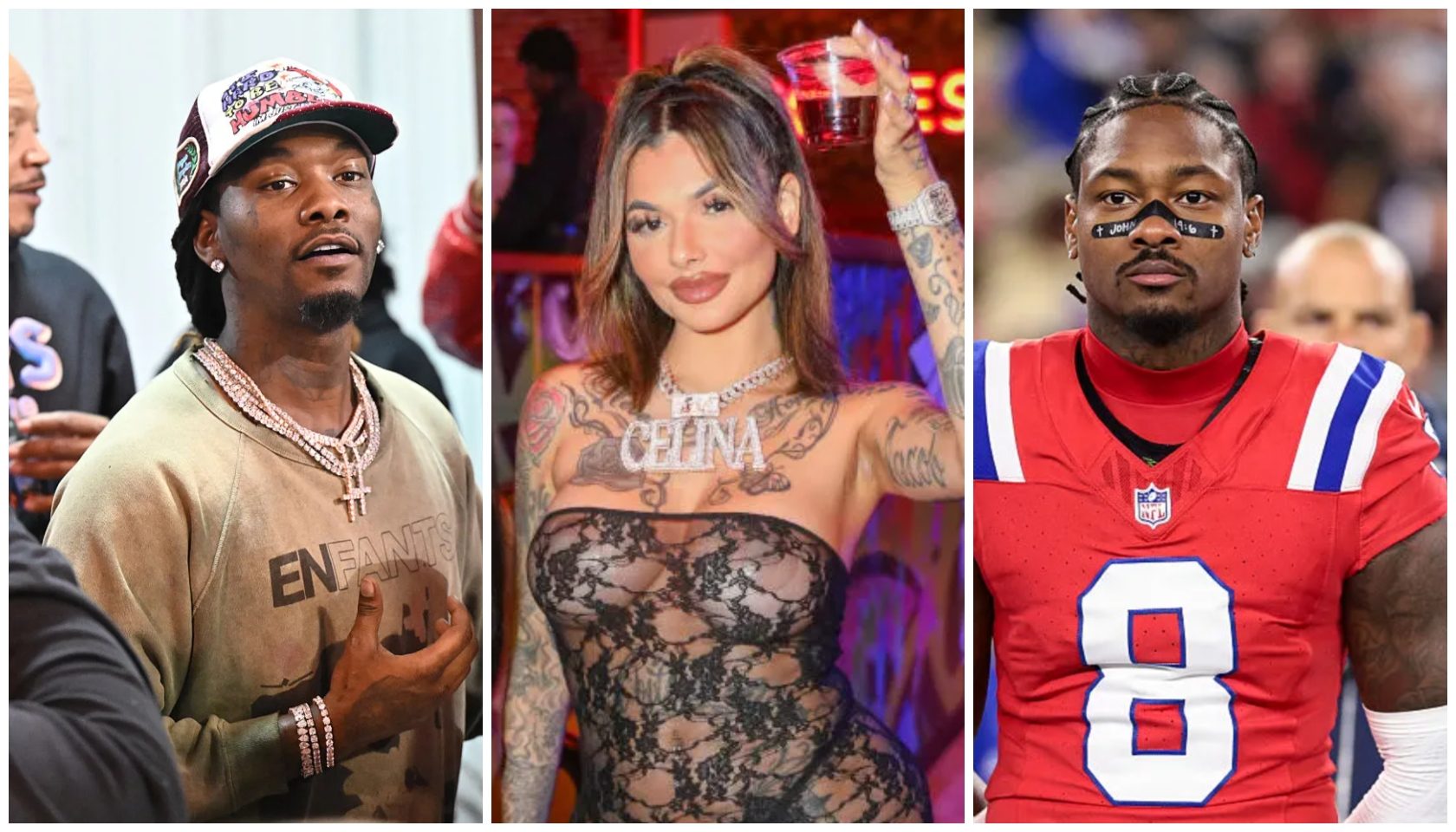 Offset x Celina Powell x Stefon Diggs