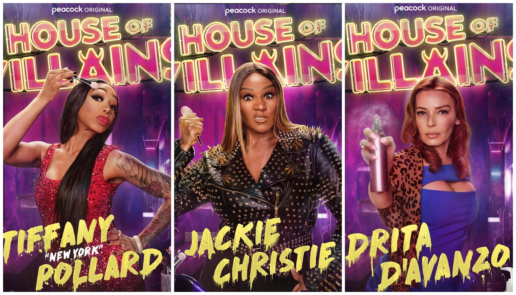 Villainous Vixens Tiffany ‘New York’ Pollard, Jackie Christie, & Drita D’Avanzo Starring In ‘House Of Villains’ Season 3