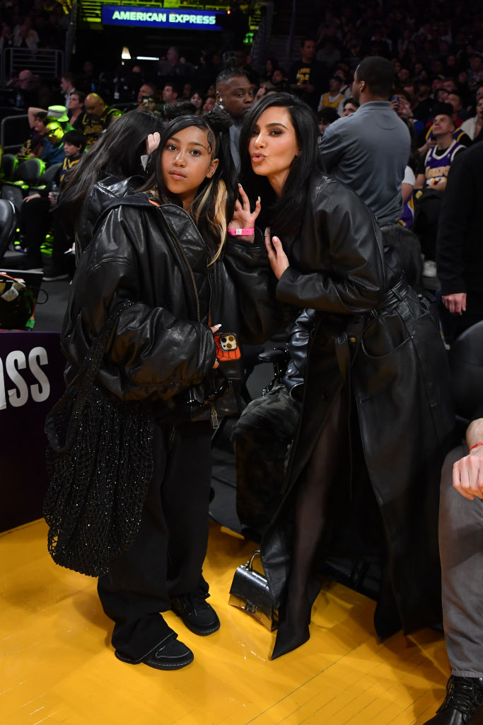 Celebrities At The Los Angeles Lakers Game