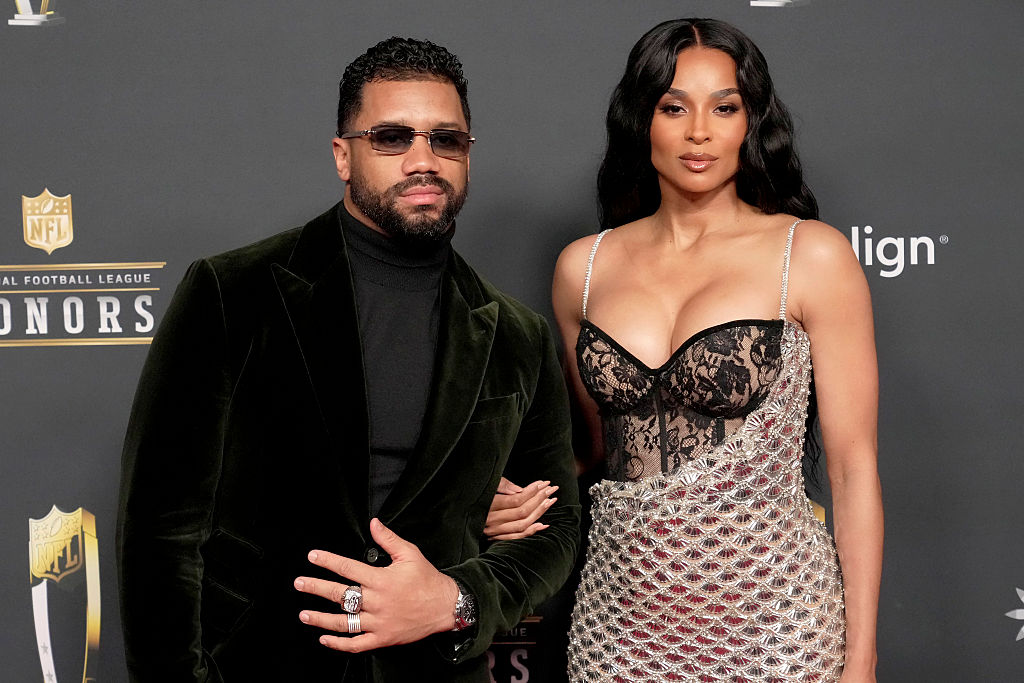 Russel Wilson & Ciara attend 15th Annual NFL Honors - Arrivals