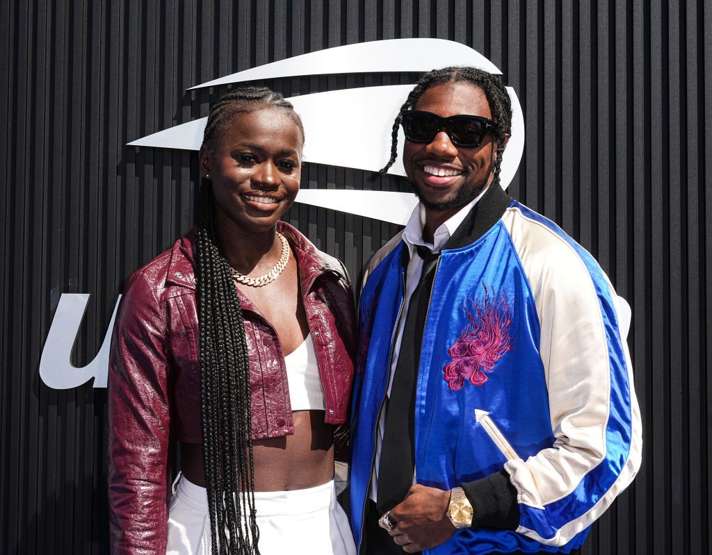 Noah Lyles and Junelle Bromfield Attend 2024 US Open