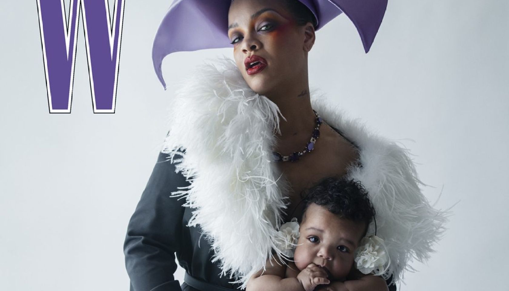 Rihanna Proudly Presents Baby Rocki For W Magazine's Pop Issue Rihanna Proudly Presents Baby Rocki For W Magazine's Pop Issue