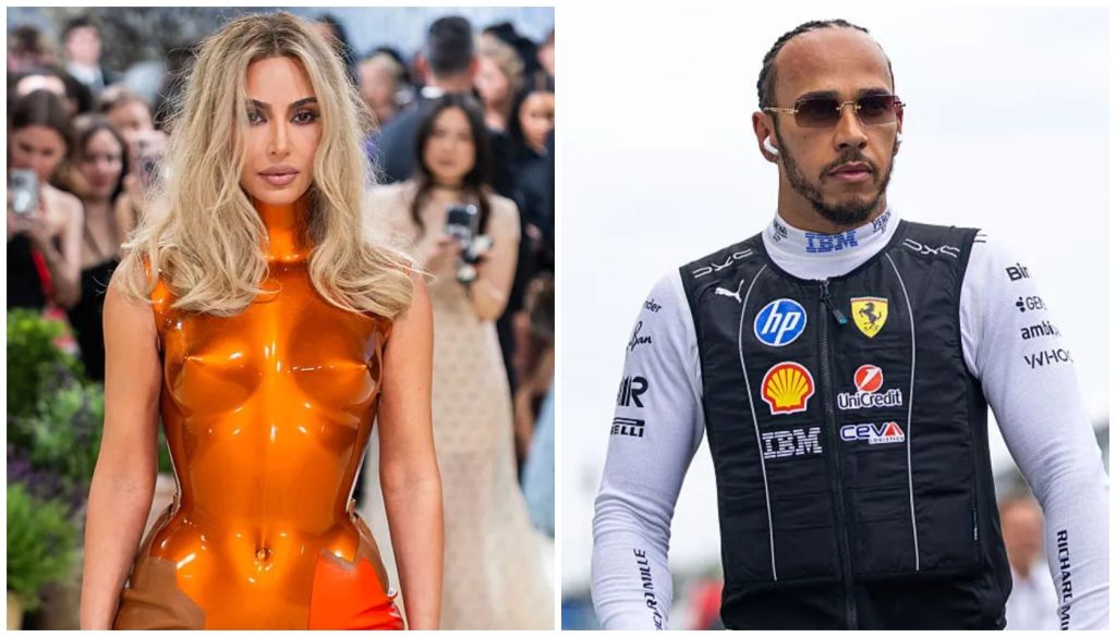 Kim Kardashian and Lewis Hamilton