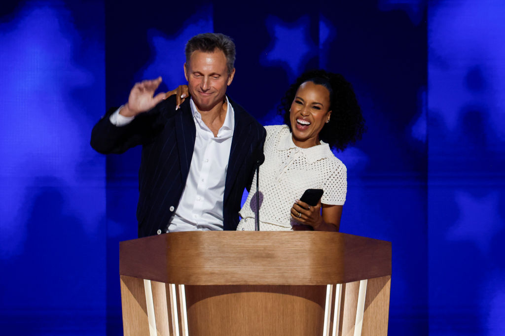 Kerry Washington & Tony Goldwyn speak at 2024 Democratic National Convention: Day 4