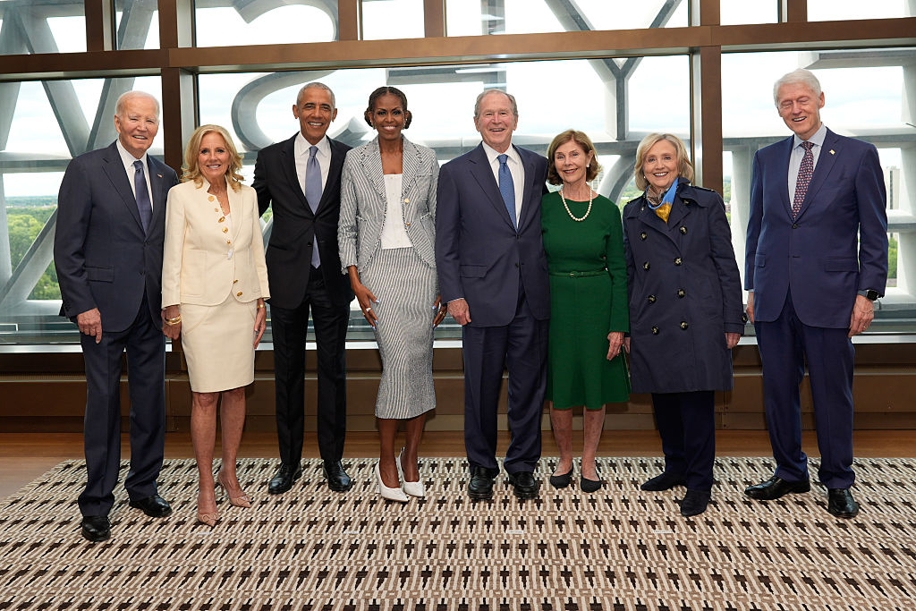 Former Presidents Gather For Obama Presidential Library Dedication Ceremony