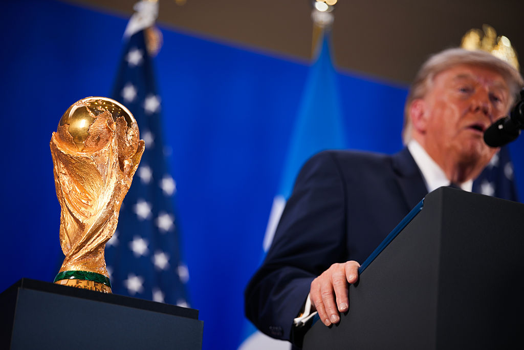 President Trump Attends a FIFA Reception In New York
