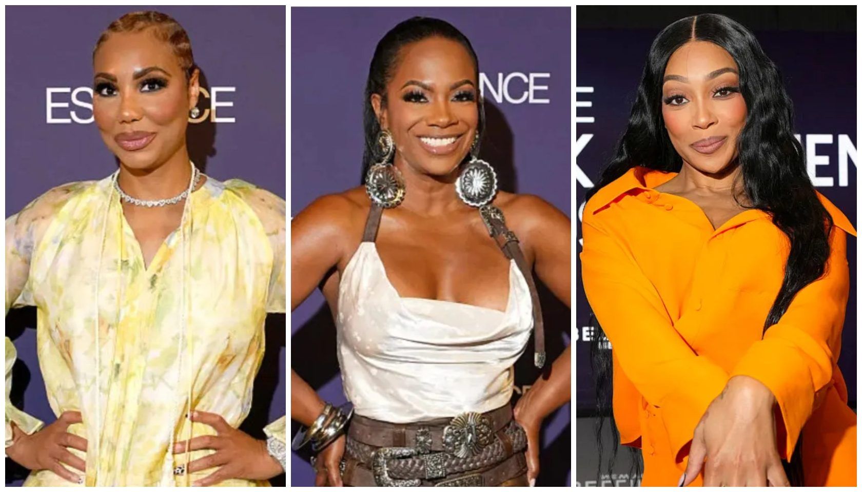 (left - right) Tamar Braxton, Kandi Burruss, Monica