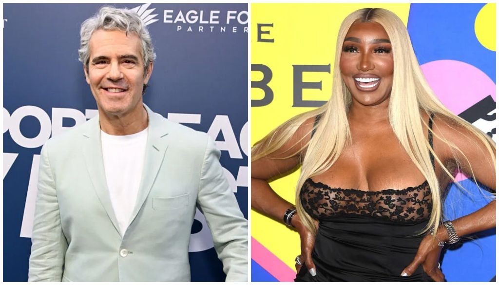Two headshot portraits side-by-side: a smiling older man in a light suit, and a smiling blonde woman in a black lace top.